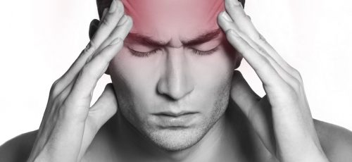 11576036 - handsome man having a migraine isolated on white